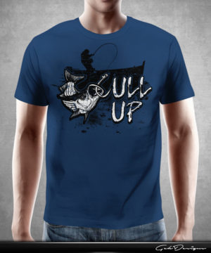 Cull Up fishing shirt bass tournament fishing | T-shirt Design by G3K