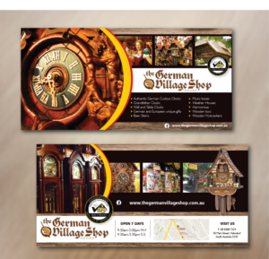 Famous Specialty German Clock and European Gift store, located in Australia’s Oldest Surviving Germa | Flyer Design by alex989