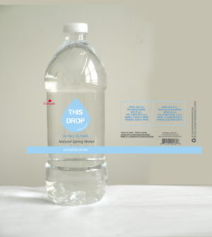 Natural Spring Water Label Design | Packaging Design by maricreatives