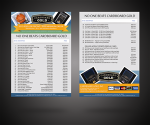 Flyer Design by Designer Destiny for Cardboard+Gold%2C+Inc. | Design #1875939