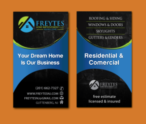 Residential and Comercial Roofing and Siding Business card design | Business Card Design by meet007