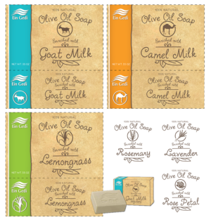 Olive Oil & Camel or Goat milk Soap | Packaging Design by CoffeeBreak88