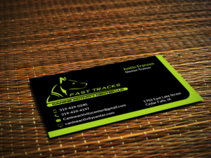 Fast Tracks canine activity center Business cards | Business Card Design by Sajin