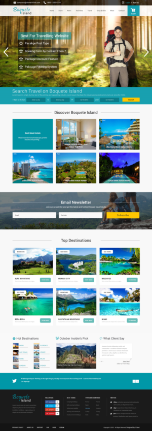 Web Design by iLibart for Boquete Insider  | Design #7655933