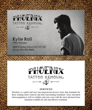 Tattoo Removal Company Needs A New Business Card | Business Card Design by Sandaruwan