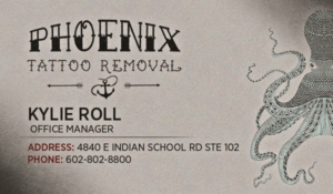 Tattoo Removal Company Needs A New Business Card | Business Card Design by Hristo Itchov