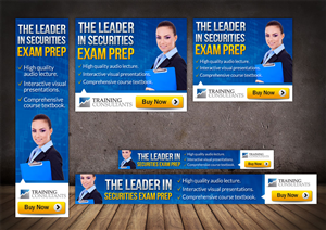 Securities Exam Training Banner Add for AdWords campaign | Banner Ad Design by MeMe Botrous