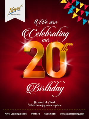 Marketing Poster for Educational Centre to celebrate 20th Anniversary | Poster Design by creative.SB