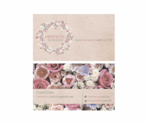 New online florist shop need business card | Visitenkarten-Design von Cut and Glue