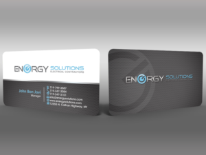 Business Card Design by Hardcore Design for Energy solutions electrical  | Design #7723791