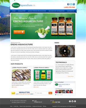 Healthy Products Company Needs to Refresh Their Web Image | Web Design by Mayank Patel