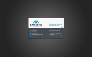 Mining Wear Parts Business Card Design Challenge | Business Card Design by chandrayaan.creative