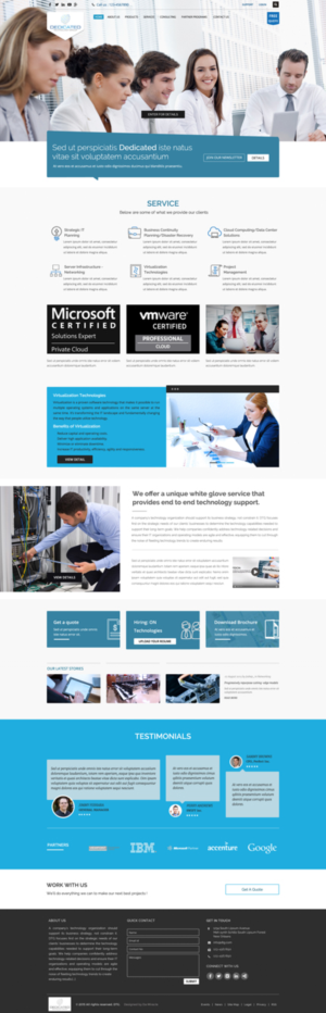 Startup Technology Consulting Firm in NYC Needs A Website | Web Design by Da Miracle