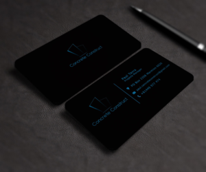 Concrete Construction | Business Card Design by Stream Graphics