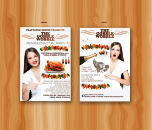 Design A flyer for a Pre Thanks giving Party Hosted At A Club 4 X 6 flyer | Flyer-Design von katrina