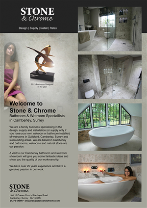 A4 Bathroom Advertisement  | Advertisement Design by IG Creative Solutions