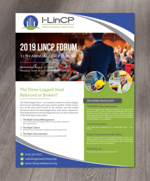 11th Annual LinCP Forum Flyer - Save the Date | Flyer Design by alex989