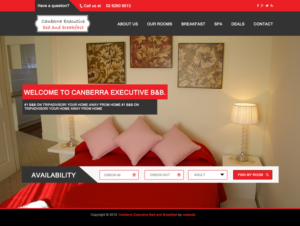 Web-Design von Codends für Canberra Short Term & Holiday Accommodation | Design #7923034