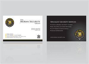 Visitenkarten-Design von DesignsTRIBE für Moran Security Ltd | Design #393983