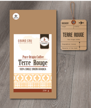 Terre rouge -Pure Origin Coffee | Etikett-Design von alex989