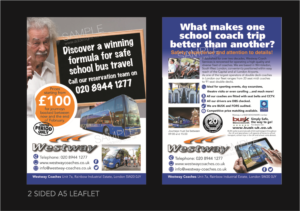 Brochure Design by the artworks for Westway Coach Services | Design #7996811