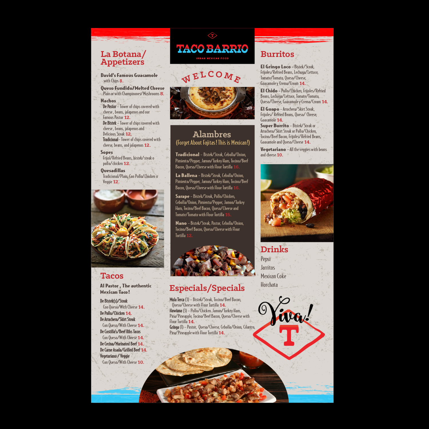 Menu Design by Thomas DeHart for this project | Design #7999082