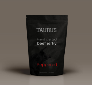 Minimalist, Flat(Matte) design for a Beef Jerky packaging company. No bullshit company looking for a | Packaging Design by Imaginativ