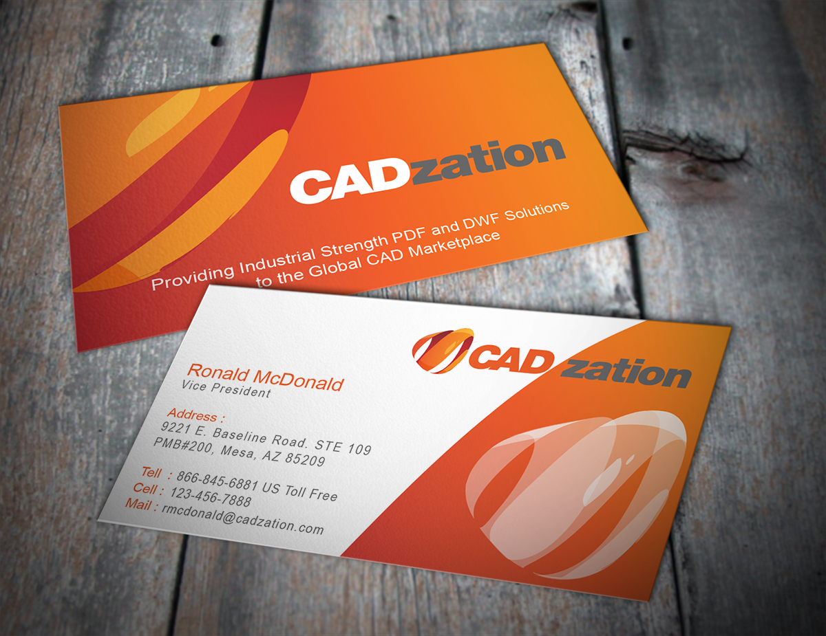 Business Card Design by MT for CADzation | Design #2033061