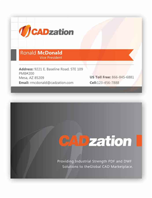 Business Card Design by solomon david for CADzation | Design #2037959