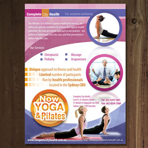 Flyer Design for new yoga and pilates studio for Health care centre | Flyer-Design von MNM