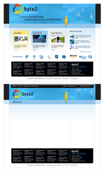 Web-Design von TheBlueWebDesign.com für Byte 2 Digital Solutions | Design #14614