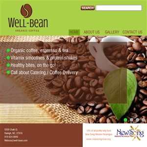 Well-Bean Coffee Kiosks Webdesign project | Web-Design von HeroG®APHIX