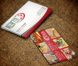 Looking for a dynamic business card for a pizzeria. | Business Card Design by MT