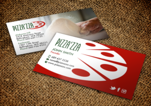 Looking for a dynamic business card for a pizzeria. | Business Card Design by chandrayaan.creative