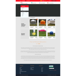 Web Design by tharindusandeepa for Poptents.eu | Design #9209450