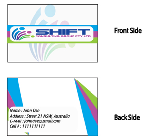 Business Card Design by Exclusive4U for Shift Consulting Group Pty Ltd | Design #2039841