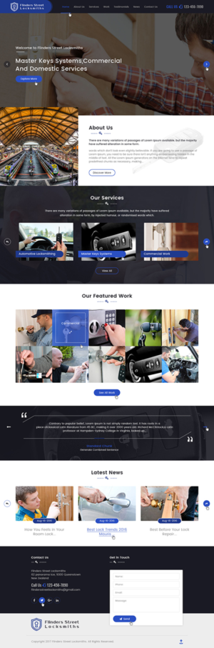 Web-Design von Ved Web Services für Expert Locksmiths | Design #14825998