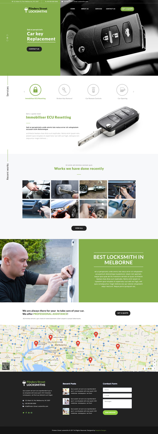 Web-Design von Nuepine Designs für Expert Locksmiths | Design #14907074