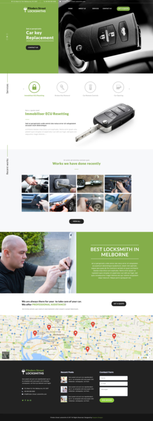 Melbourne Locksmith Needs a Web Site | Web-Design von Nuepine Designs