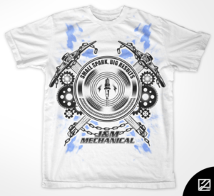 Mechanical Business Needs Mean Design | T-shirt Design by Athird Creatives