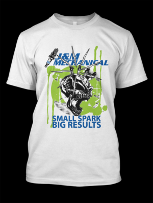 T-shirt Design by Adrian for J&M Mechanical | Design: #9385884