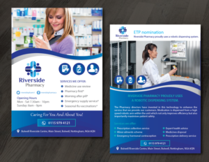 A5 2 sided flyer to promote pharmacy services | Flyer-Design von alex989