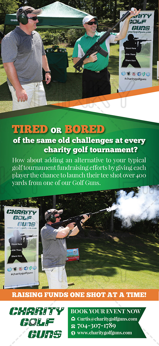 Postkarten-Design von Pinky  für Charity Golf Guns | Design #9408853