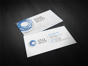 Business Card Design by diRtY.EMM for SNL Realty | Design: #2061659