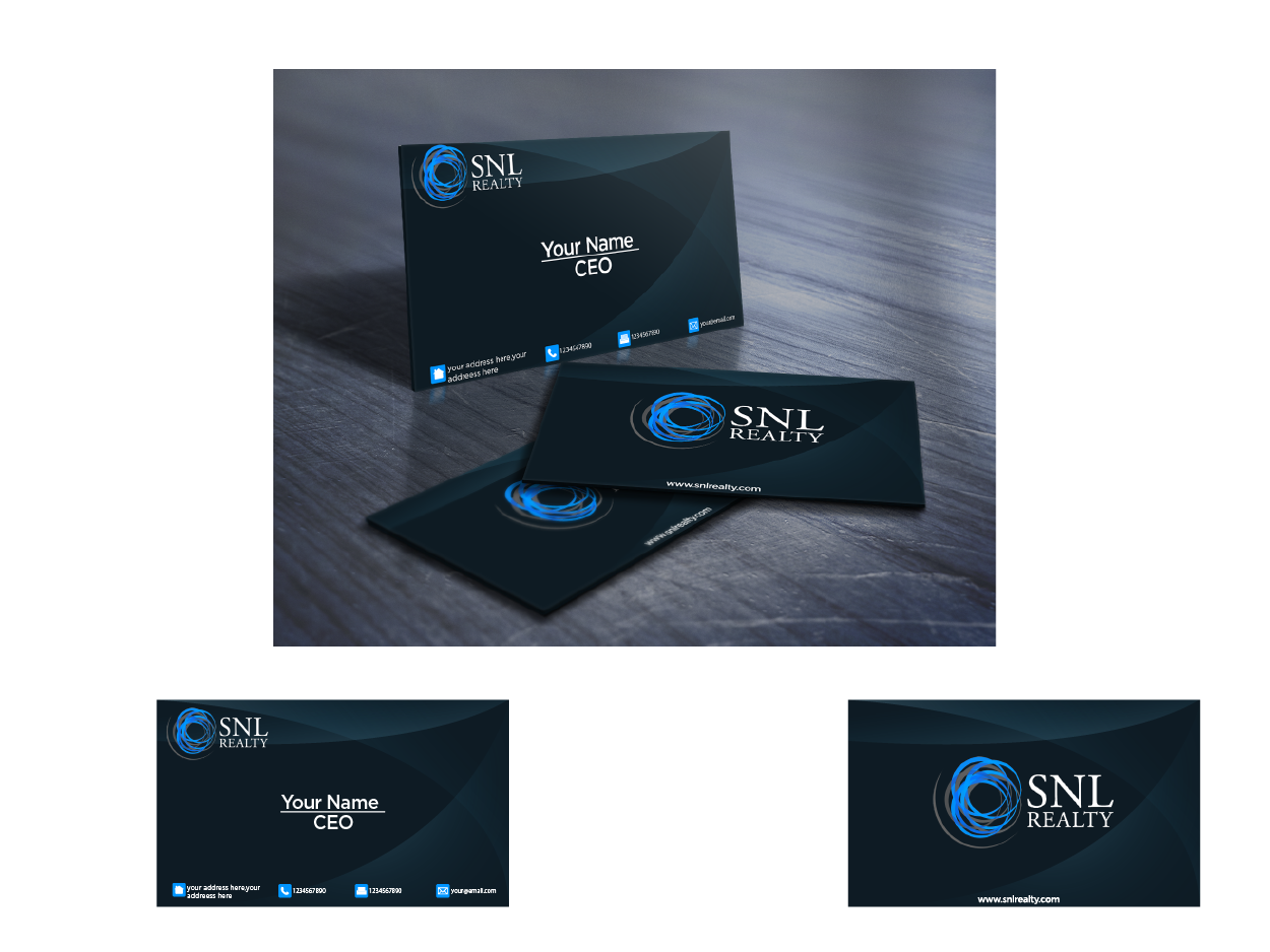 Business Card Design by vhey for SNL Realty | Design #2055888