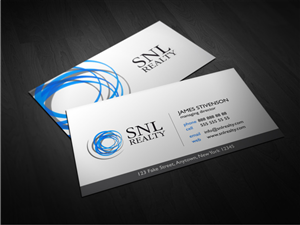 Business Card Design by Atvento Graphics for SNL Realty | Design: #2053702