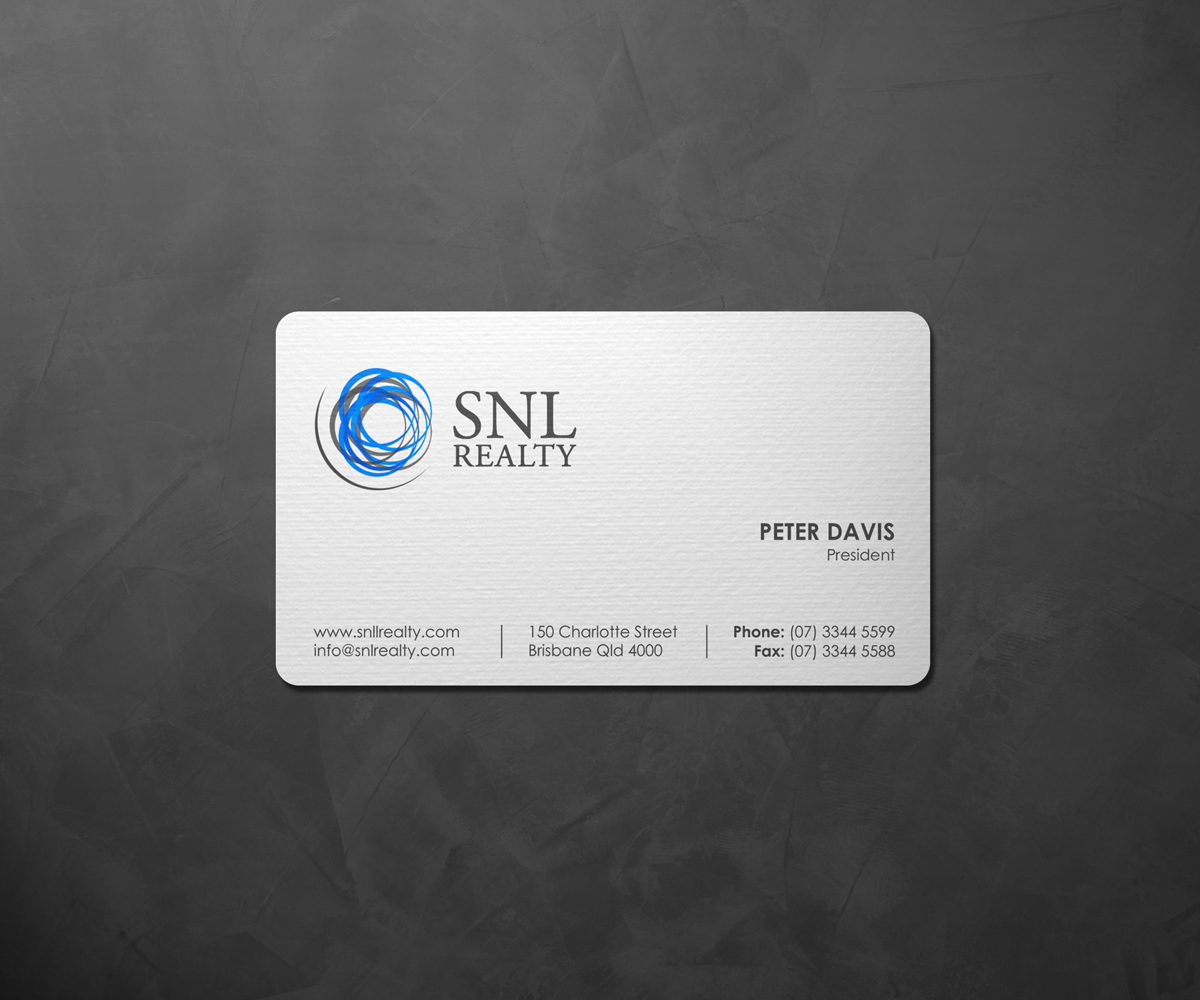 Business Card Design by logodentity for SNL Realty | Design #2057143