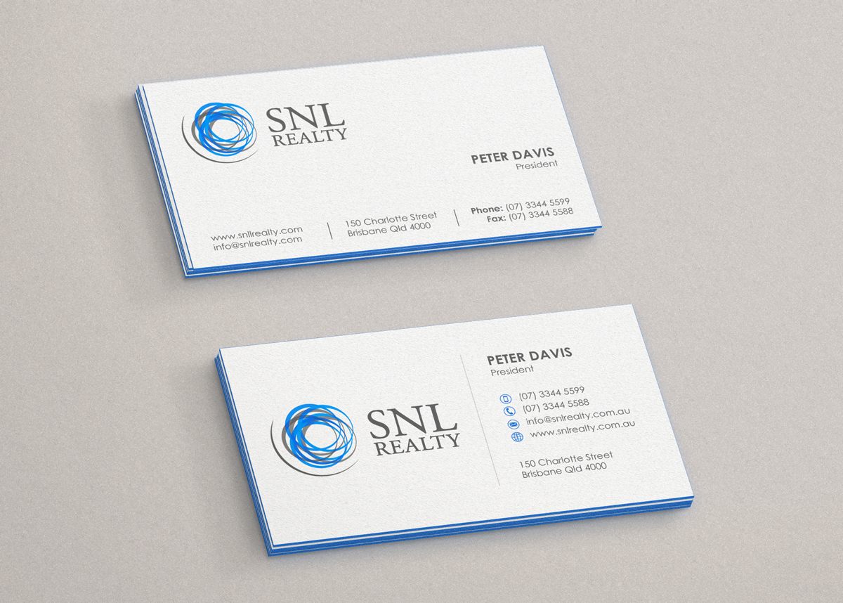 Business Card Design by logodentity for SNL Realty | Design #2057254