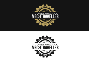 Mechtraveller  (preceded in small print by: Alastair McKenzie's) | Logo Design by dm.design