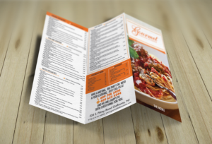 Gourmet Restaurant take out menu | Menu Design by Martin Alonso